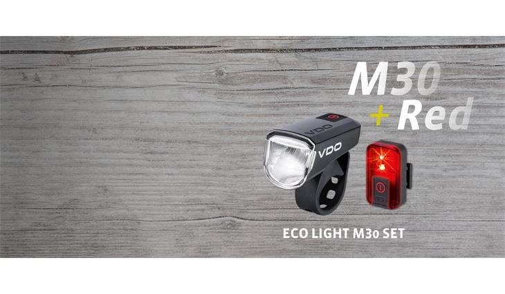 VDO Lichtset M30 30 Lux StVZO mit Rücklicht