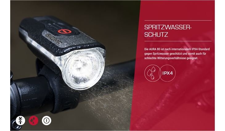 SIGMA Vorderlicht LED Aura 80 USB 80 LUX STVZO