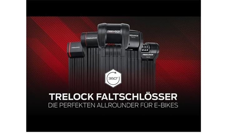 TRELOCK Faltschloss FS 280 Two.Go 80 cm X-Move