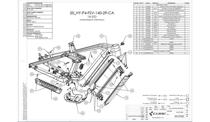 CUBE Motorabdeckung Stereo Hybrid HPC (18-05599) 20-22